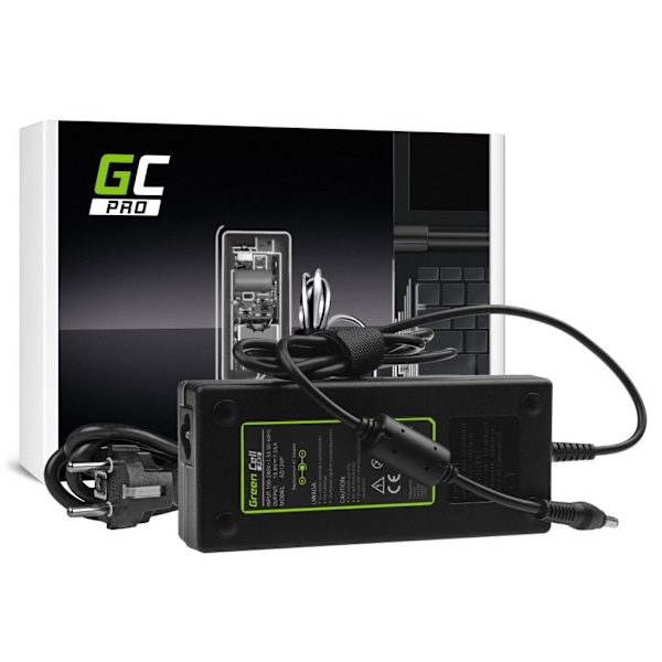 Green Cell PRO laddare/nätadapter 15,6V, 7,05A, 110W för Panasonic ToughBook Svart