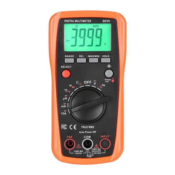 Digital multimeter, 4000-siffror TRMS automatisk områdesmätning AC DC