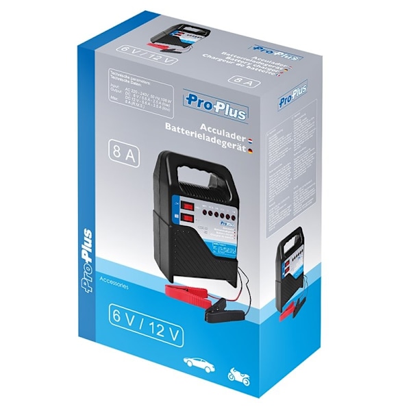Batteriladdare 6V/12V 8Amp.