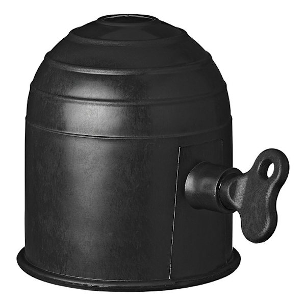 Kulskydd svart med lås