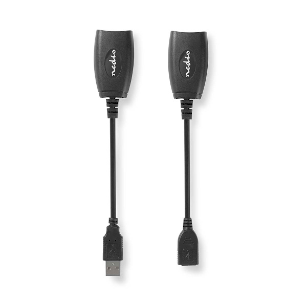 Aktiivinen USB-kaapeli | USB 1.1 | USB-A Uros | RJ45 Naaras | 12 Mbps | 0.20 m | Pyöreä | Niklattu | PVC | Kupari | Laatikko