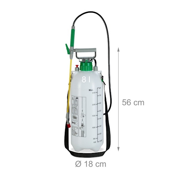 Tryckspruta 8 liter