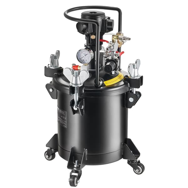 Sprayfärgstryckbehållare 10 l, automatisk omrörning, 70 psi-kit
