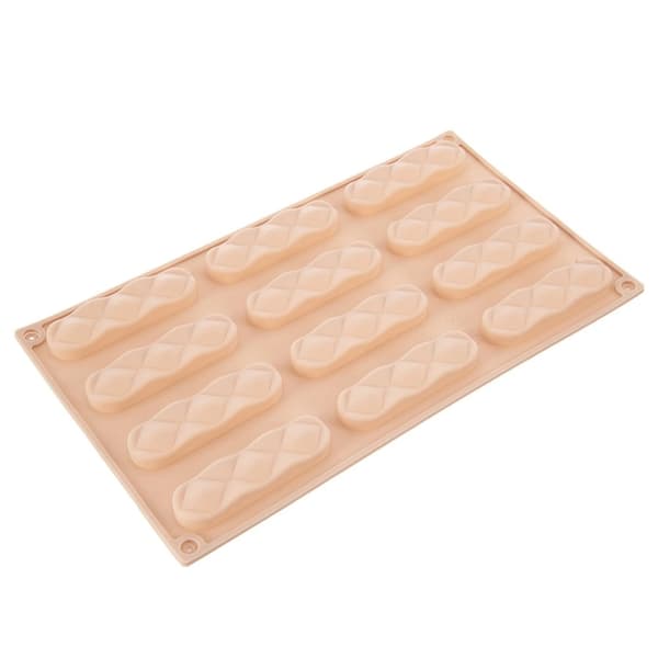 Silikoneform til småkager og praline, beige, 29,5x17x1,5 cm