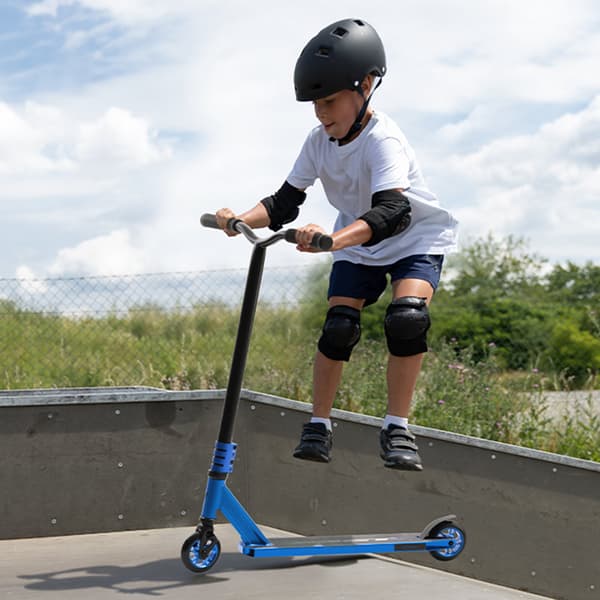 Trickscooter, 100 mm PU-hjul, aluminiumdäck, ABEC-9