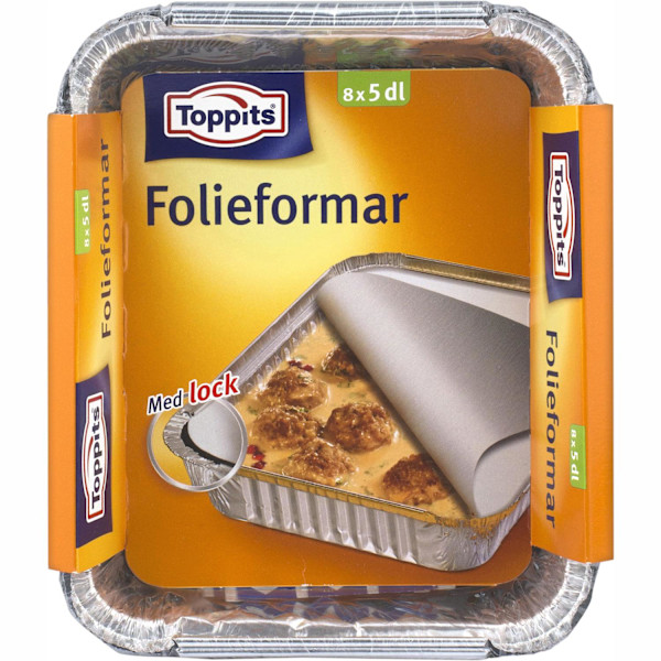 Folieforme med låg 5dl 12stk DFP