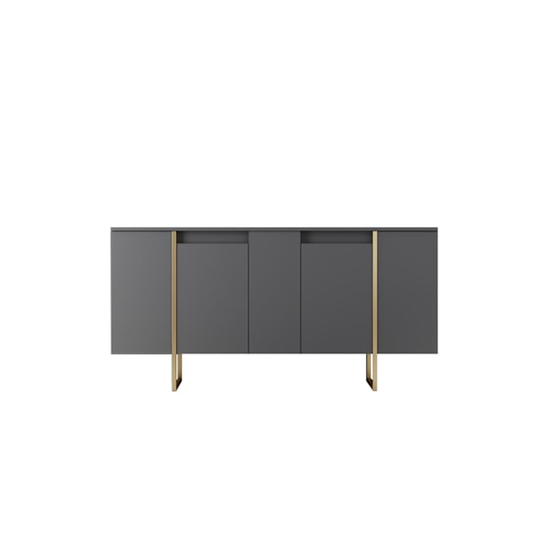 Console Luxe - antracit, guld