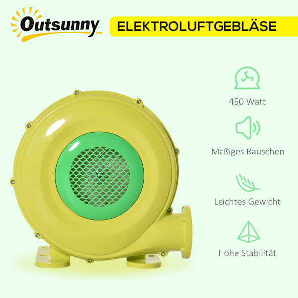 450W Sähköinen Ilmapumppu Bouncy Castle Puhallin Pumpun Tuulettimen Kahva Jatkuva Puhallin Puhallettavat Lelut Abs