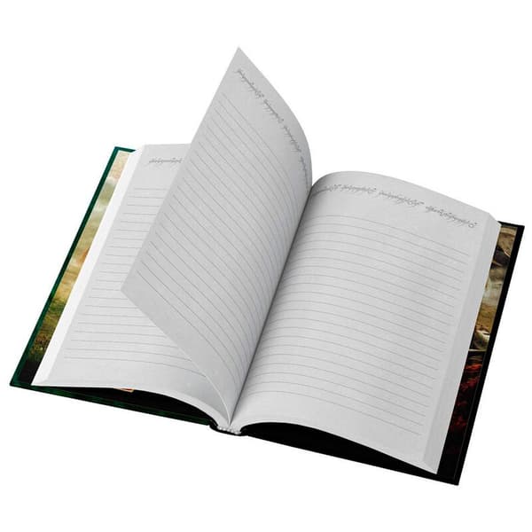 Ringenes Herre: En Ring Til At Herske Over Alle notesbog med lys