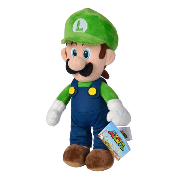 Luigi pehmolelu 30 cm - Super Mario Bros -hahmopehmolelu