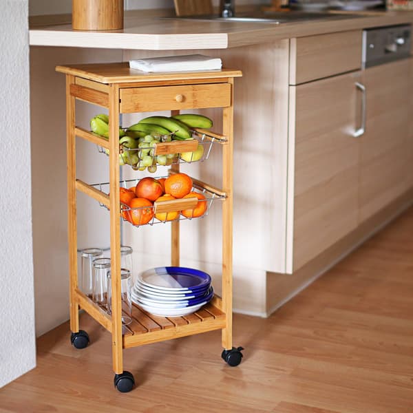 Serveringsvogn med 2 kurve