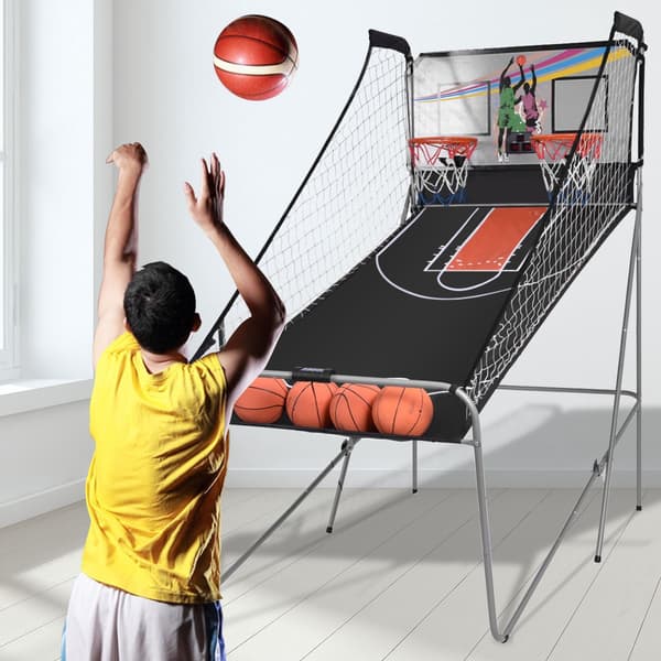 Elektroniskt basketspel, dubbel korg, LED-resultattavla