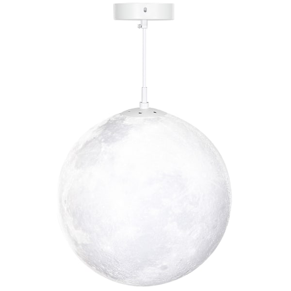 3D Moon Pendant Light -riippuva valaisin APP-ohjauksella, musiikki Kuulamppu kattolamppu CCT- ja RGB-värinvaihtajalla keittiöön, ruokasaliin, kermanva