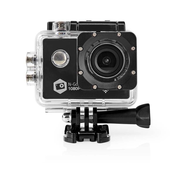 Action Cam | 1080p@30fps | 12 MPixel | Vandtæt op til: 30.0 m | 90 min | Wi-Fi | App tilgængelig til: Android™ / IOS | Montering inkluderet | Sort Sort