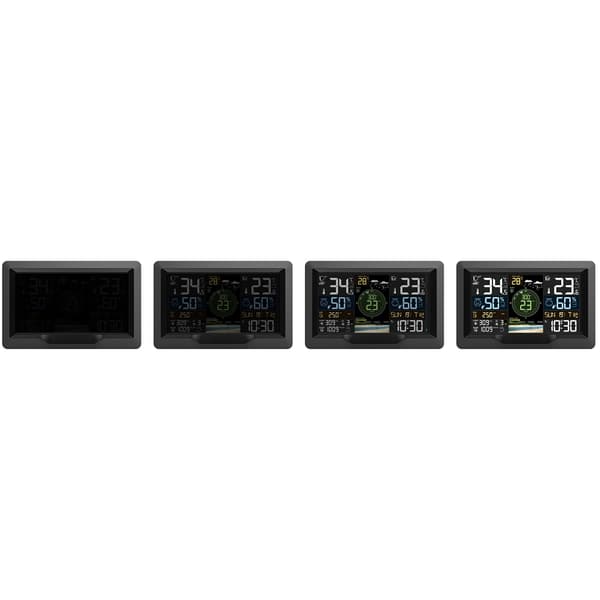Vejrstation med vind- og regnsensor BD-914 sort