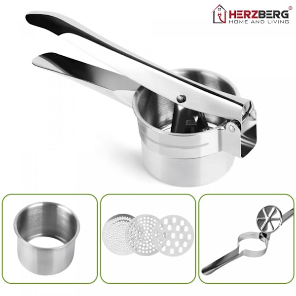 Herzberg Kartoffelpresser i rustfrit stål