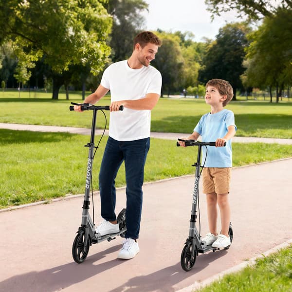 Sparkcykel, 2-hjulig, justerbart styre, hopfällbar