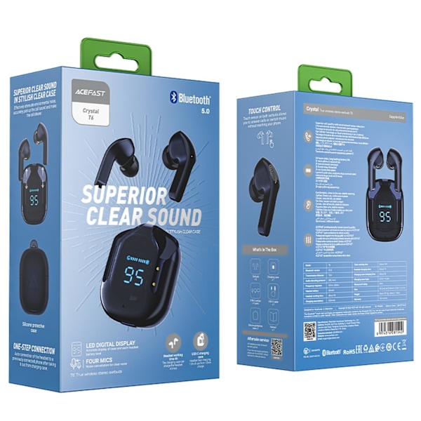 In-ear TWS langattomat Bluetooth-kuulokkeet, sininen