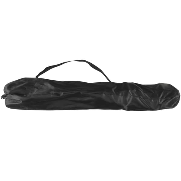 Campingstol med kopholder, sort, foldbar, bærbar