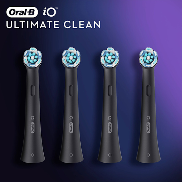 Børstehoved iO Ultimate Clean Black 4 stk