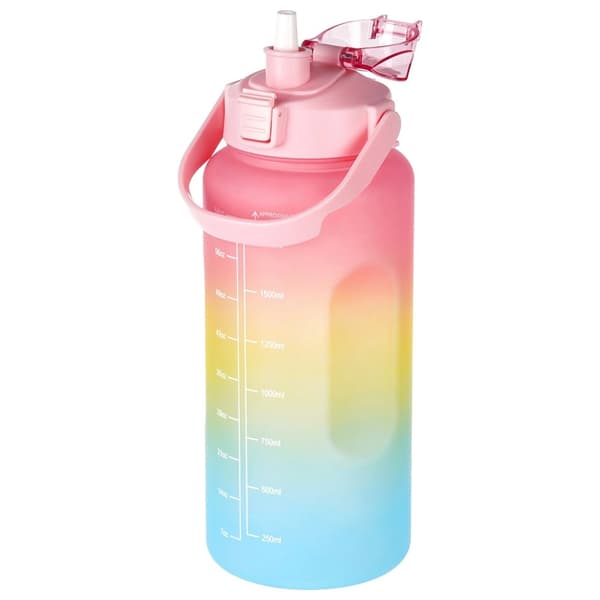 Rainbow 2L vesipullo pillillä ja kahvalla
