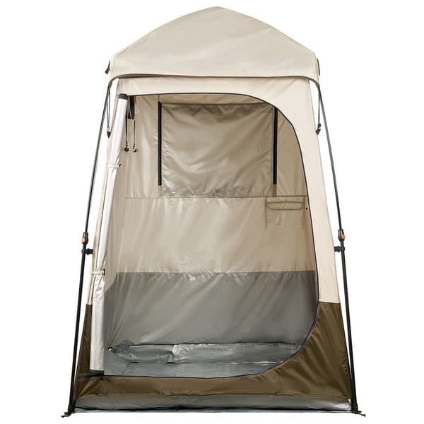 Campingtelt med bruser, foldbart 1-persons 210D Oxford