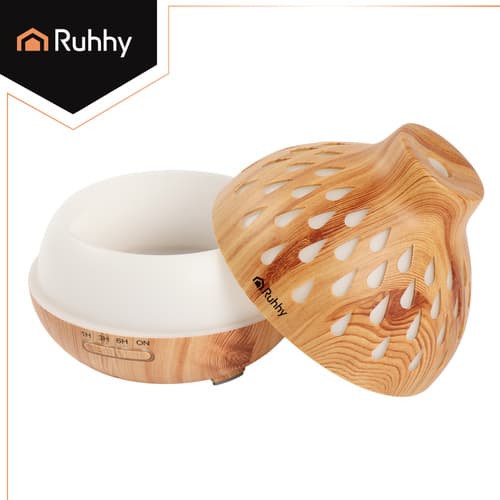 Aromdiffusor Luftfuktare 400ml med LED-ljus