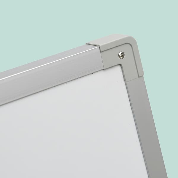 Magnetisk whiteboardtavle, dobbeltsidet, med tilbehør