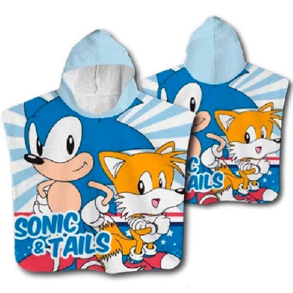 Sonic The Hedgehog - ponchohandduk i bomull