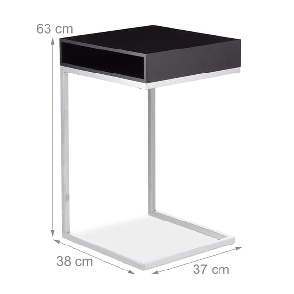 Sidebord med metalben