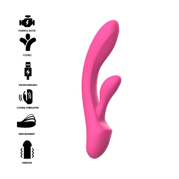 Intense - Luigi Rabbit Vibrator Pink Flydende Silikone