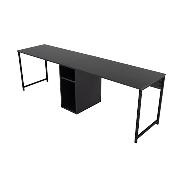 Study Desk Twin Study Desk - Antracit, Sort