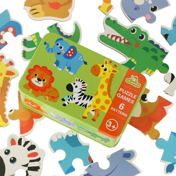 Puzzle in tina safari eläimet 25 palapeliä