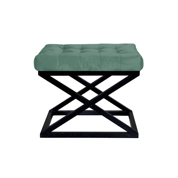 Pouffe Capraz - musta, vihreä v2