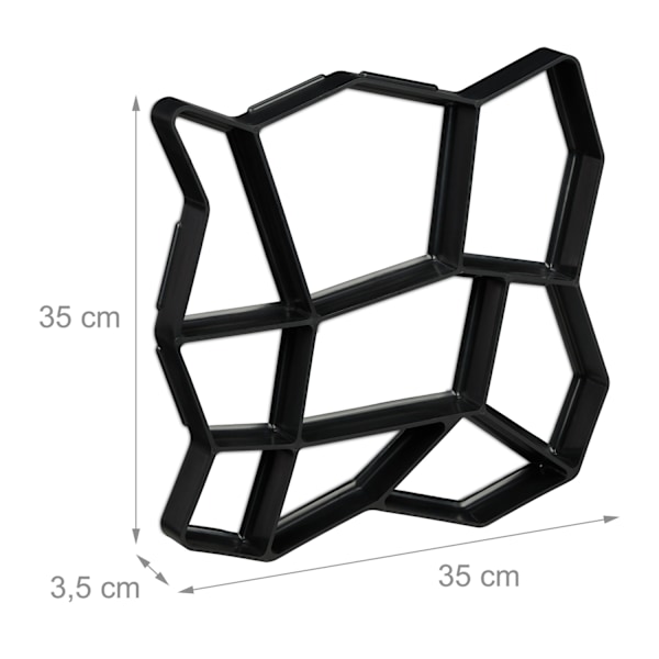 Gipsform 9 kammare 35 x 35 cm