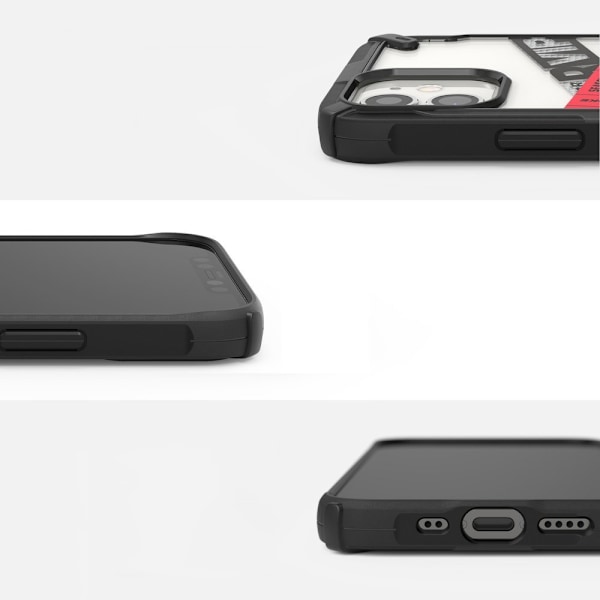 Pansret etui med ramme iPhone 12 mini Fusion X Design Rutine sort