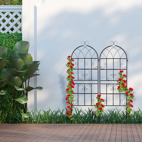 Trellis sæt af 2 i landlig stil