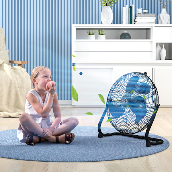 Pöytätuuletin Sähkötuuletin 3 nopeustasolla, 120° säädettävä kulma kotiin, toimistoon, makuuhuoneeseen, musta |