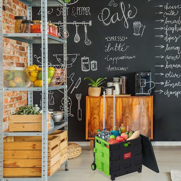 Hopfällbar shoppingvagn