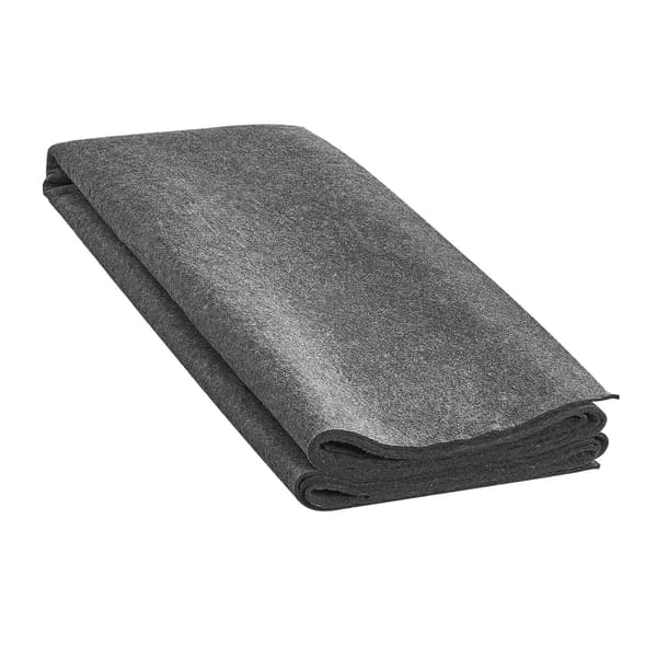 Filtmattunderlägg, 2,4 x 3 m, 1,25 cm tjockt, grått