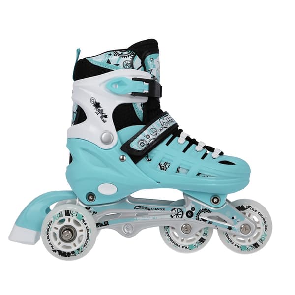 Inline/skøjter, 4-i-1, størrelse M (35-38), Mint