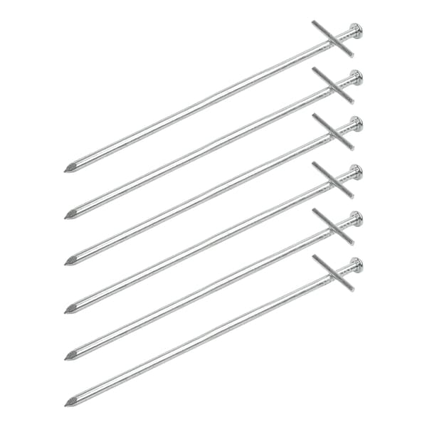 Klippepind 23cm metal med weldon krydsstift 6 stykker i polybag
