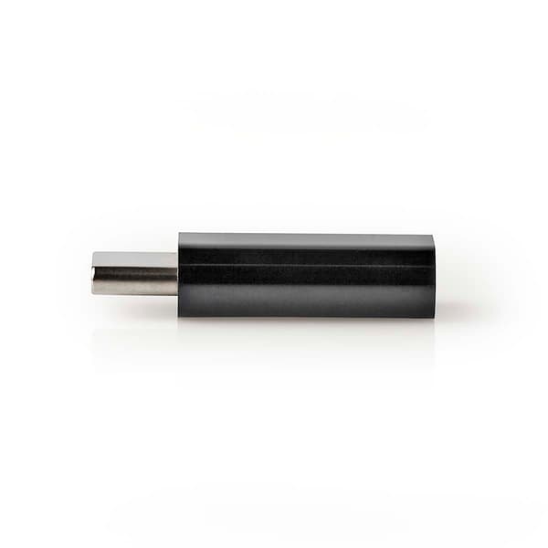 USB-C™ Adapter | USB 2.0 | USB-C™ Han | USB Micro-B Hun | 480 Mbps | Runde | Guldplateret | Antracit | Box