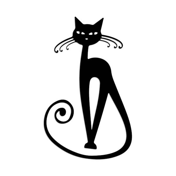 Koristeellinen metalliseinätarvike Cat 6