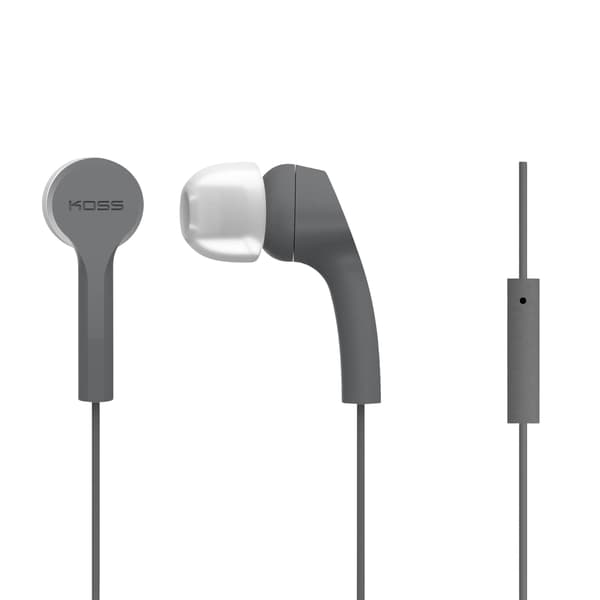 KOSS Hovedtelefon KEB9i In Ear Mic Grå