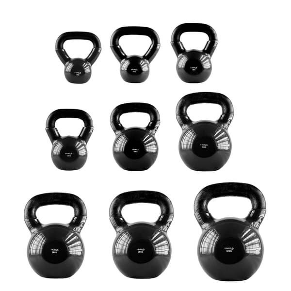6 kg Støbejern Kettlebell – Sort