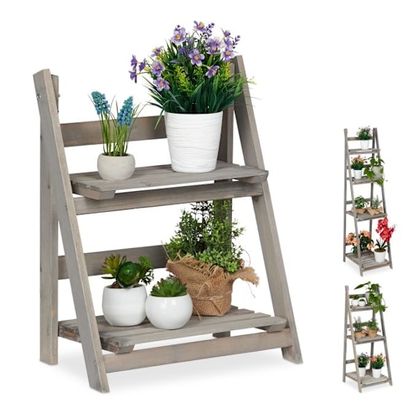 Blomstertrappe Trægrå