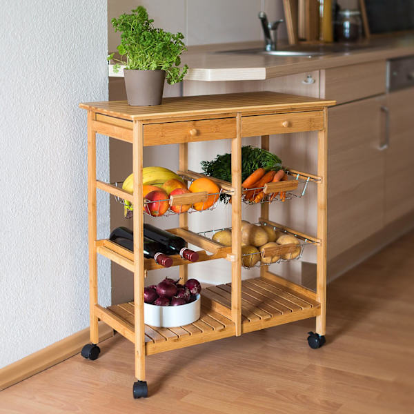 Serveringsvogn JAMES XXL med 3 kurve