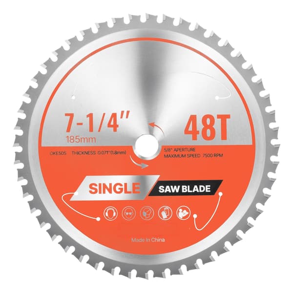 Rundsavklinge til metalskæring 185 mm 48T 5/8 tommer