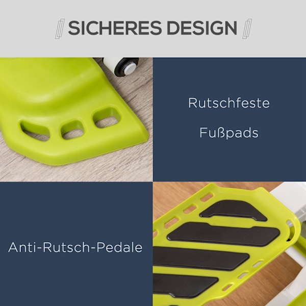 Mini stepper kotiin, liukumaton ylös-alas stepperi LCD-näytöllä, stepper kotitreeni kahdella suurella polkimella, teräs, keltainen